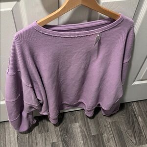 We the free sugared violet sweater